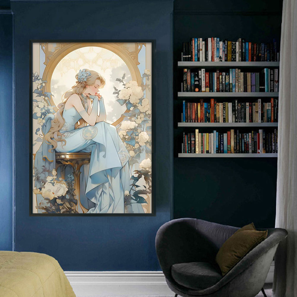 Girl - 11CT Stamped Cross Stitch 40*60CM