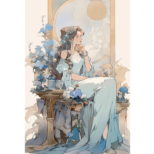 Girl - 11CT Stamped Cross Stitch 40*60CM