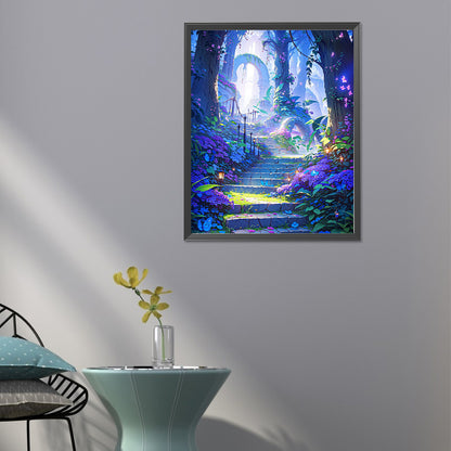 Forest Path - Full Round Drill Diamond Painting 40*50CM