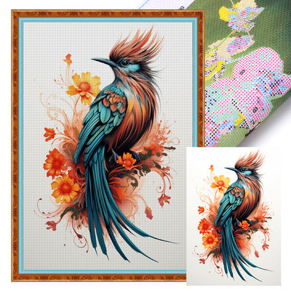Exotic Bird - 11CT Stamped Cross Stitch 40*60CM