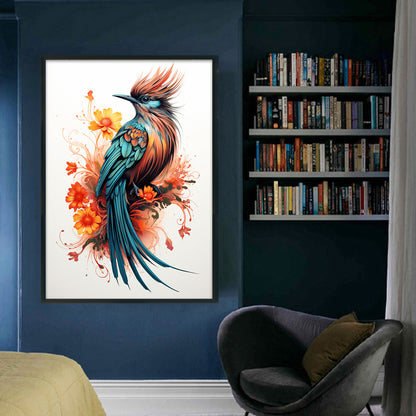 Exotic Bird - 11CT Stamped Cross Stitch 40*60CM