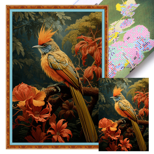 Exotic Bird - 11CT Stamped Cross Stitch 40*60CM
