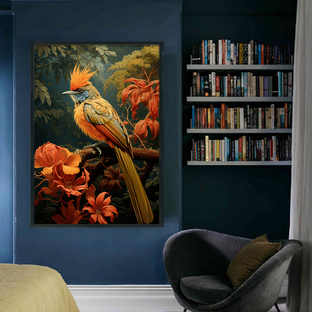 Exotic Bird - 11CT Stamped Cross Stitch 40*60CM