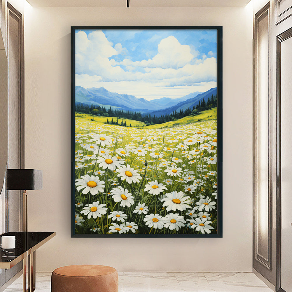 Daisy Flowers Field - 11CT Stamped Cross Stitch 40*60CM