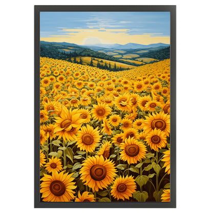 Sunflower Flower Field - 11CT Stamped Cross Stitch 40*60CM