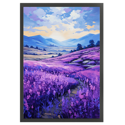 Lavender Flowers Field - 11CT Stamped Cross Stitch 40*60CM