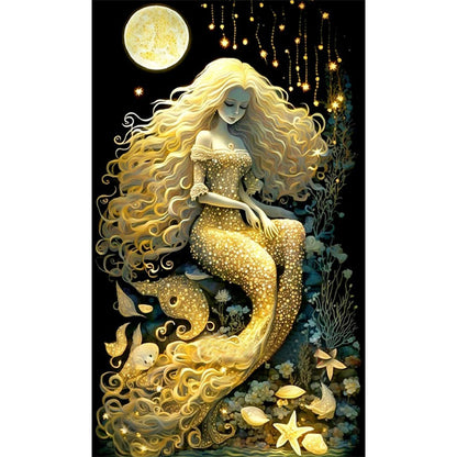 Owl In The Moonlight - 11CT Stamped Cross Stitch 50*80CM