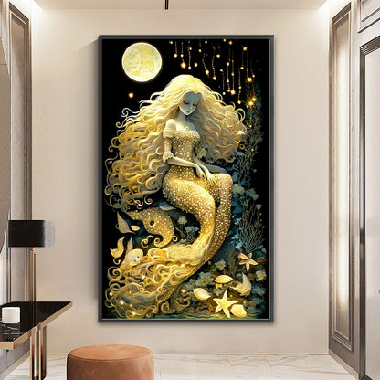 Owl In The Moonlight - 11CT Stamped Cross Stitch 50*80CM