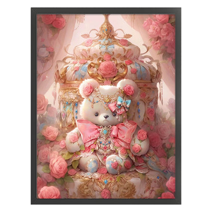 Pink Bear - 16CT Stamped Cross Stitch 50*65CM