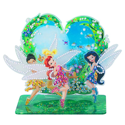 Diamond Painting Ornament Kits for Home Office Desktop Decor (Garden Fairy)