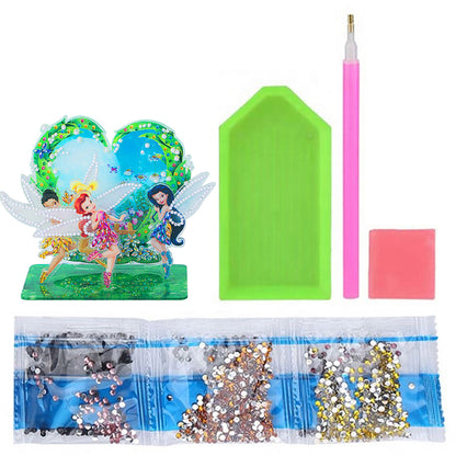 Diamond Painting Ornament Kits for Home Office Desktop Decor (Garden Fairy)