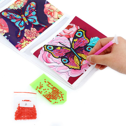 Butterfly Diamond Painting Art Hanging Storage Pouches for Bedroom/Bathroom