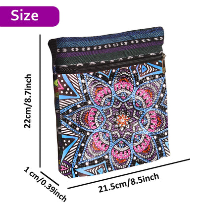 Special Shaped Diamond Painting Tote Bag for Adults Home Organizer (Mandala #6)