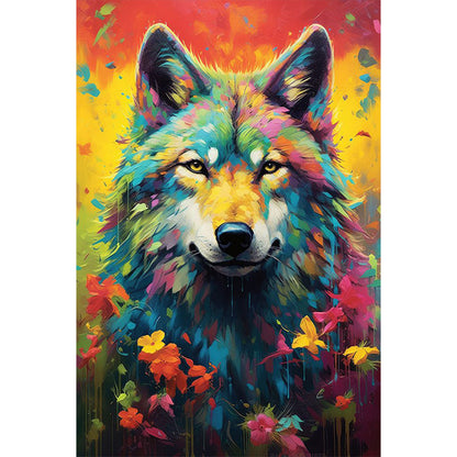 Color Paint Dog - Full Round Drill Diamond Painting 40*60CM