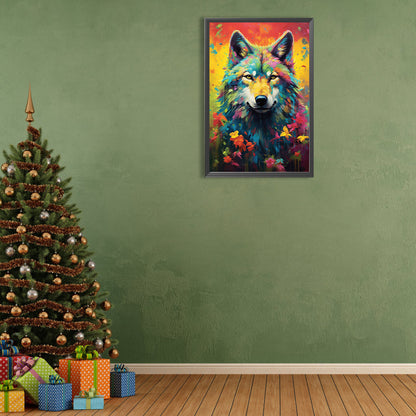 Color Paint Dog - Full Round Drill Diamond Painting 40*60CM