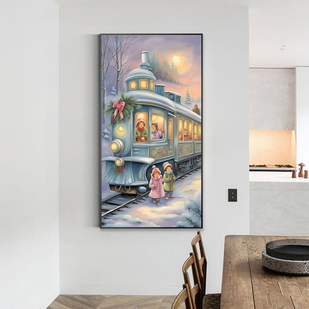 Train - Full Round Drill Diamond Painting 40*70CM