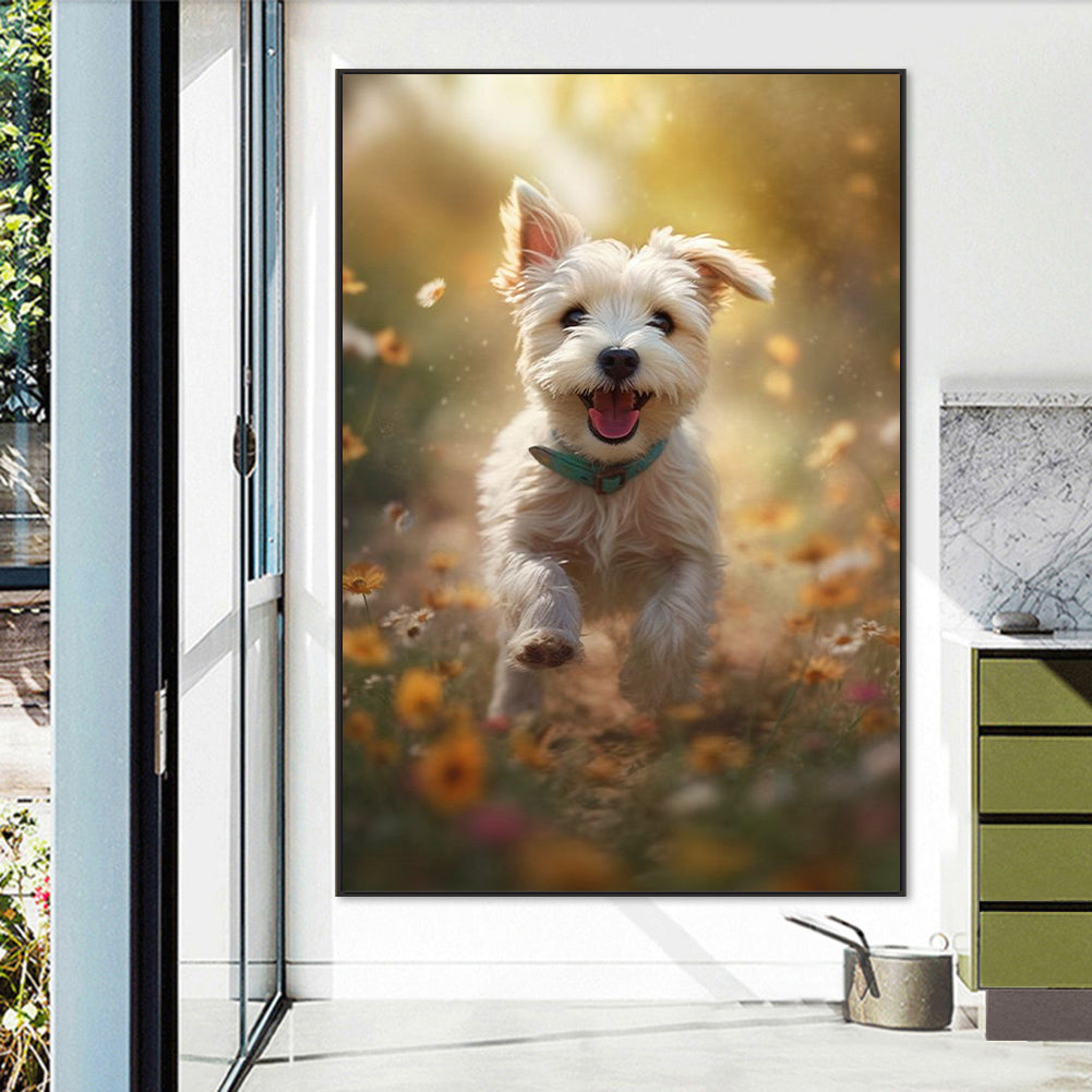 Puppy - Full Square Drill Diamond Painting 50*70CM