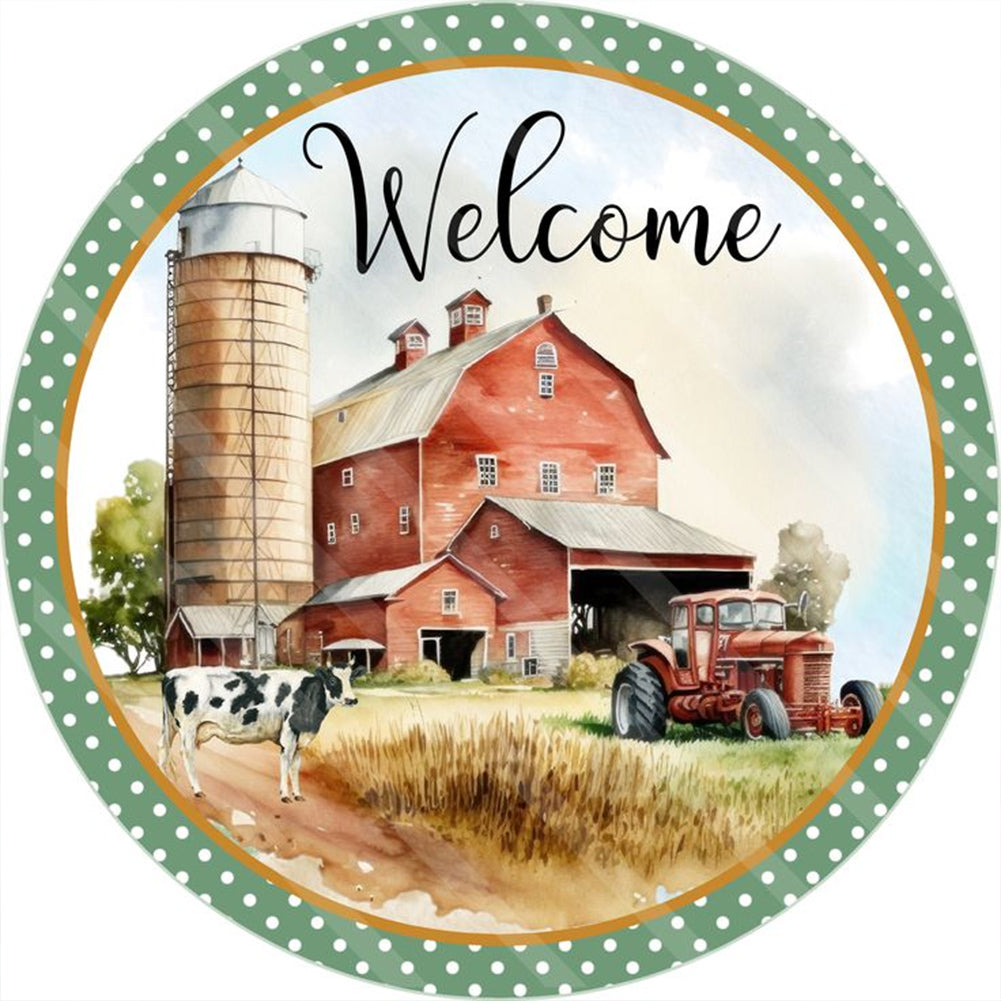 Farm Country - Full Round Drill Diamond Painting 30*30CM