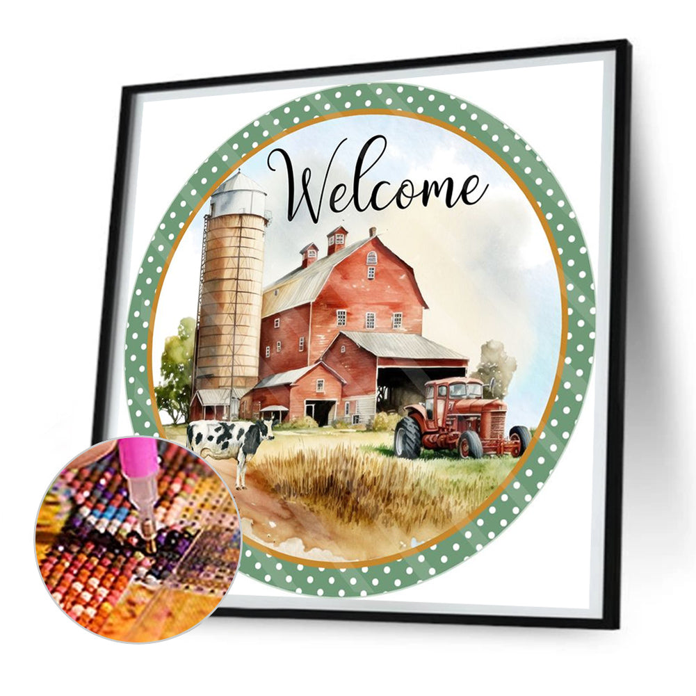 Farm Country - Full Round Drill Diamond Painting 30*30CM