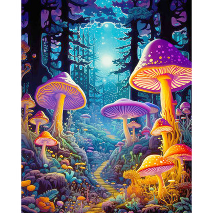 Mushroom Forest - Full Round AB Drill Diamond Painting 40*50CM