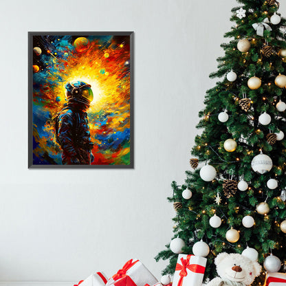 Dimensions And Astronauts - Full Round Drill Diamond Painting 30*40CM