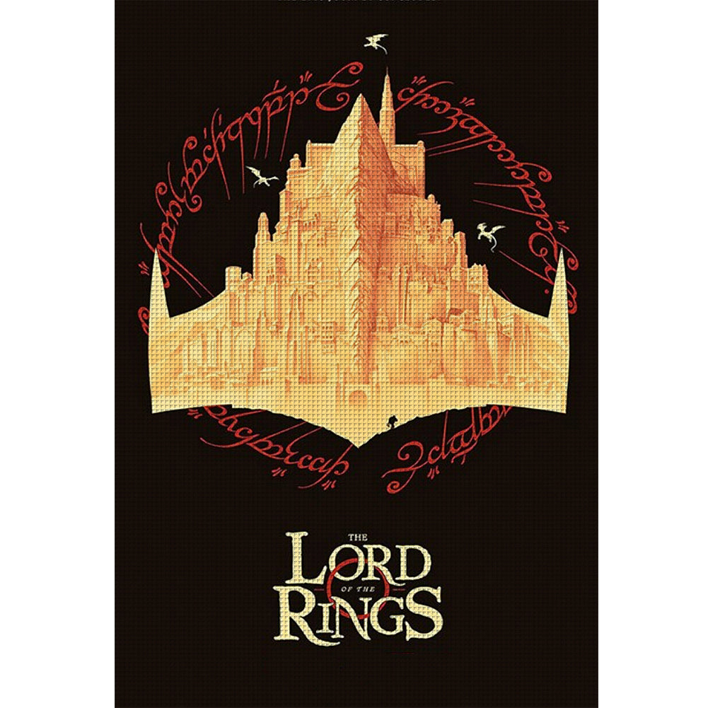 Lord Of The Rings Poster - 14CT Stamped Cross Stitch 40*60CM