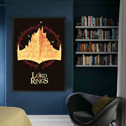 Lord Of The Rings Poster - 14CT Stamped Cross Stitch 40*60CM