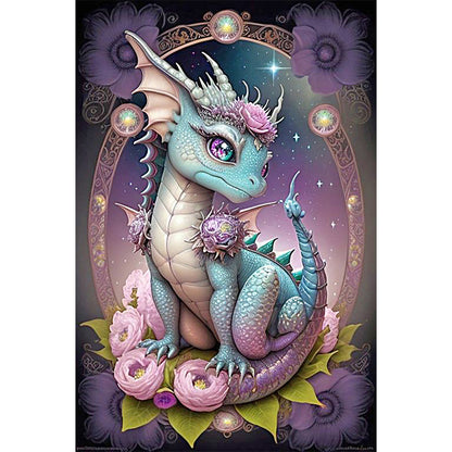 Flowers And Dragons - Full Round Drill Diamond Painting 40*60CM