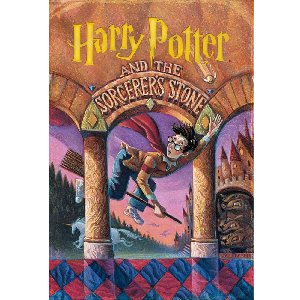 Retro Poster-Harry Potter - 11CT Stamped Cross Stitch 50*70CM