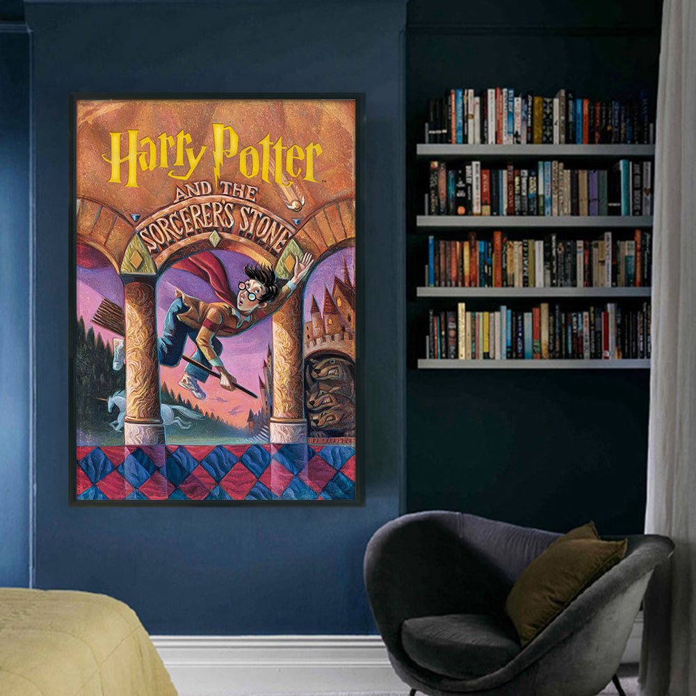 Retro Poster-Harry Potter - 11CT Stamped Cross Stitch 50*70CM
