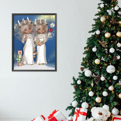 Big Eyed Doll - Full Round Drill Diamond Painting 30*40CM