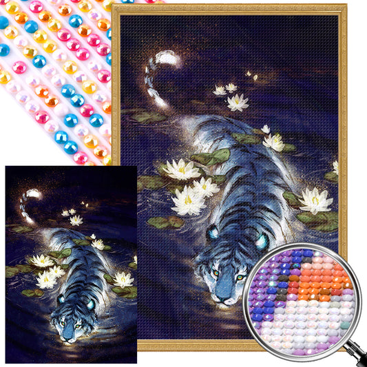Water Tiger - Full Round AB Drill Diamond Painting 40*60CM