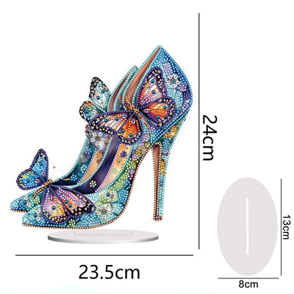 Diamond Painting Tabletop Ornaments for Office Desktop Decor (Jeweled Heels #4)