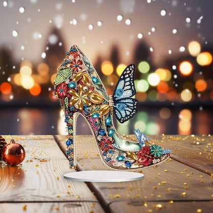 Diamond Painting Tabletop Ornaments for Office Desktop Decor (Jeweled Heels #5)