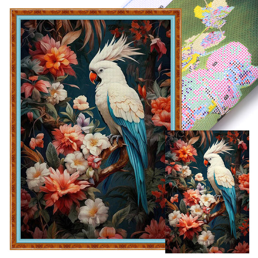 Parrot - 11CT Stamped Cross Stitch 40*60CM