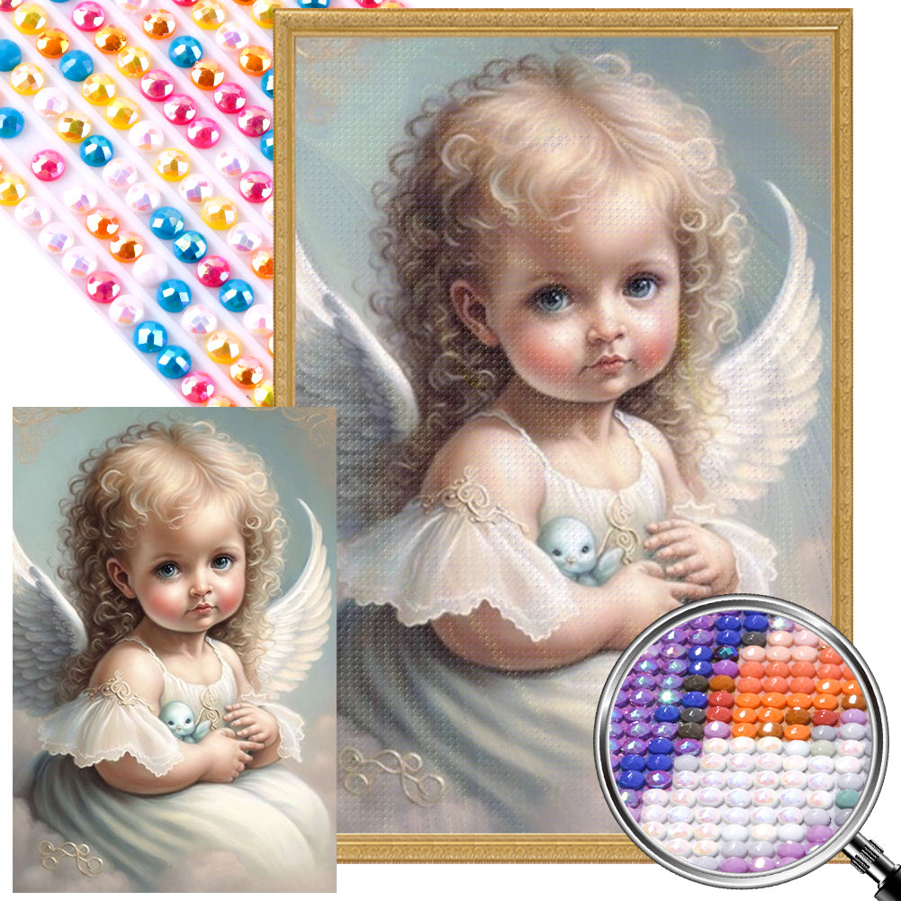 Angel Girl - Full Round AB Drill Diamond Painting 40*60CM