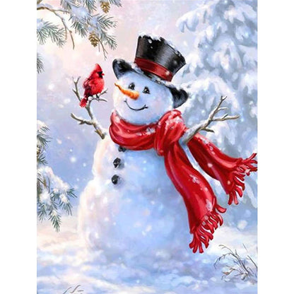 Snowman - 11CT Stamped Cross Stitch 40*55CM