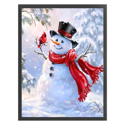 Snowman - 11CT Stamped Cross Stitch 40*55CM