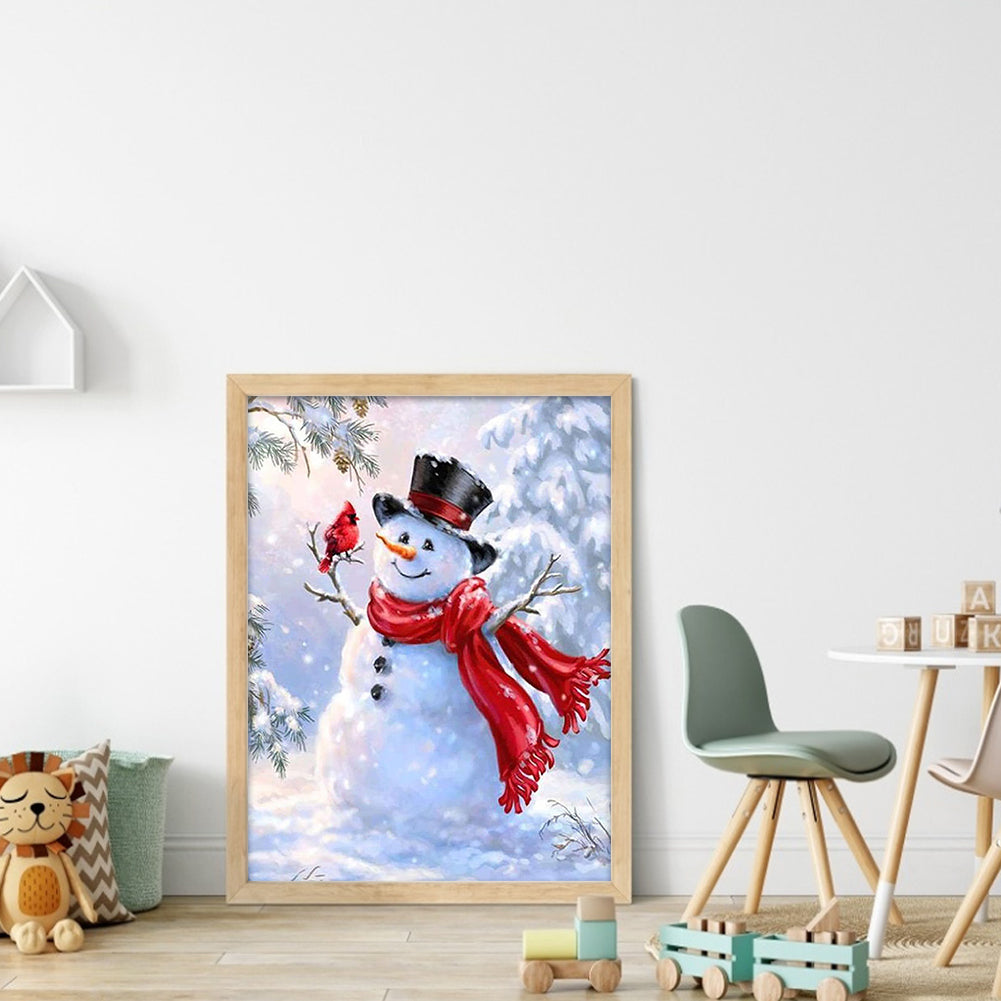 Snowman - 11CT Stamped Cross Stitch 40*55CM