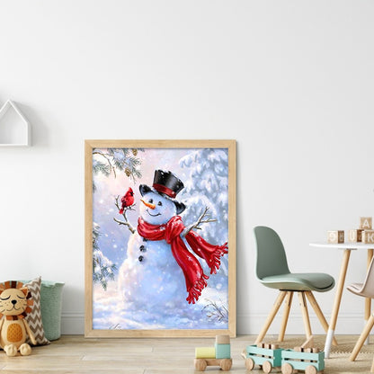 Snowman - 11CT Stamped Cross Stitch 40*55CM