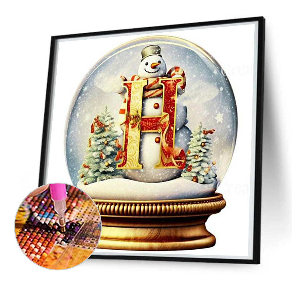 Christmas Crystal Ball H - Full Round Drill Diamond Painting 50*50CM