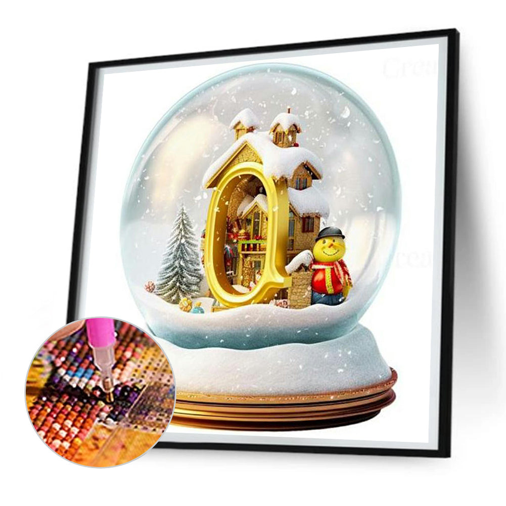 Christmas Crystal Ball Q - Full Round Drill Diamond Painting 30*30CM