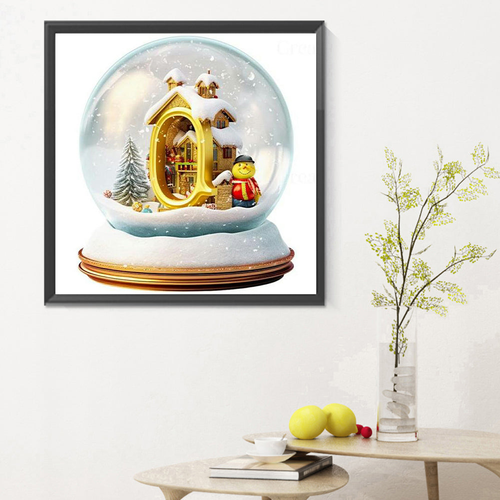 Christmas Crystal Ball Q - Full Round Drill Diamond Painting 30*30CM