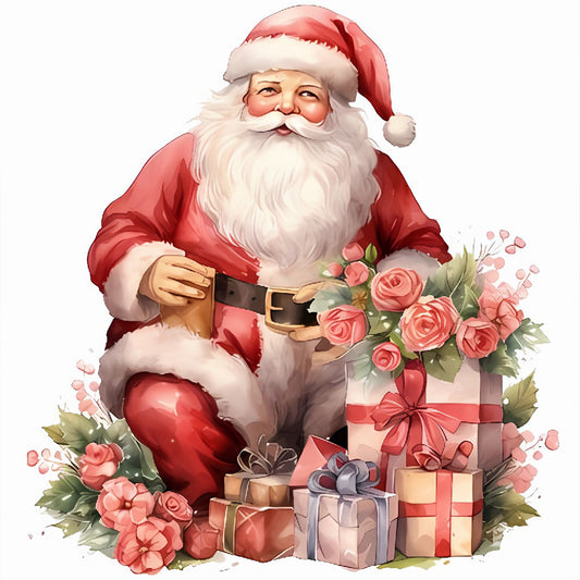 Santa Claus - Full Round Drill Diamond Painting 30*30CM