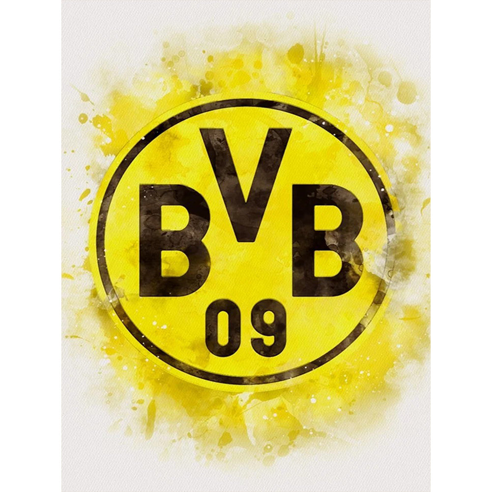 Dortmund Team Logo - Full Round Drill Diamond Painting 30*40CM