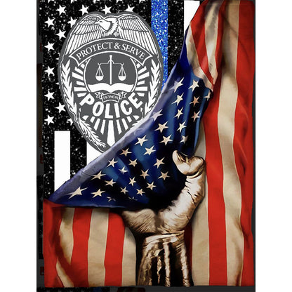 American Flag - Full Round Drill Diamond Painting 30*40CM