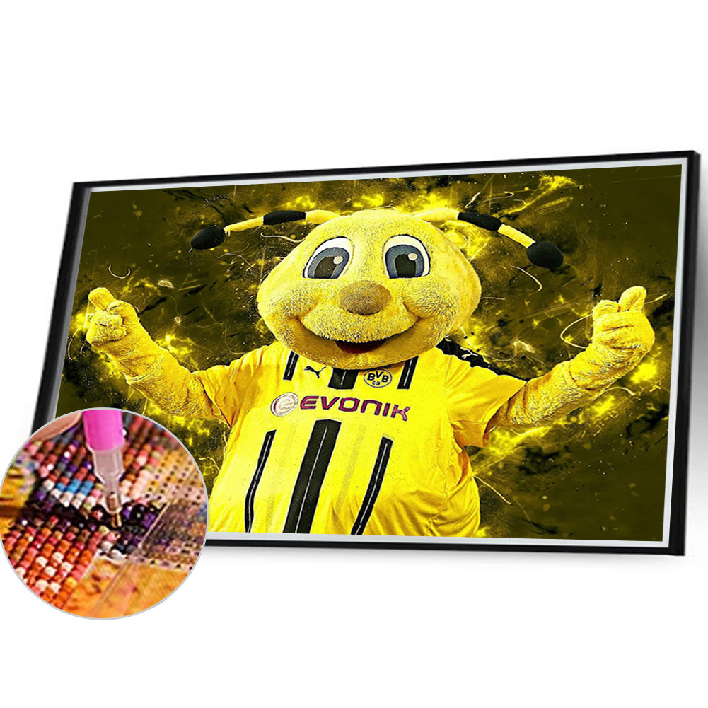 Borussia Dortmund - Full Round Drill Diamond Painting 40*30CM
