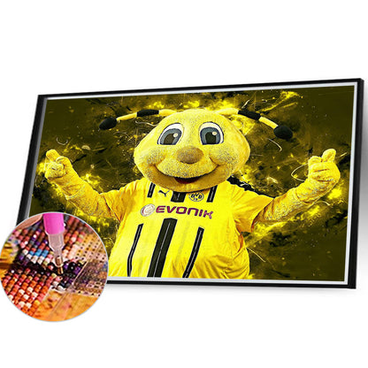 Borussia Dortmund - Full Round Drill Diamond Painting 40*30CM