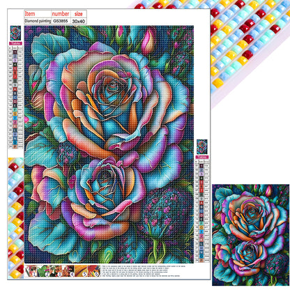 Rose - Full Square Drill Diamond Painting 30*40CM