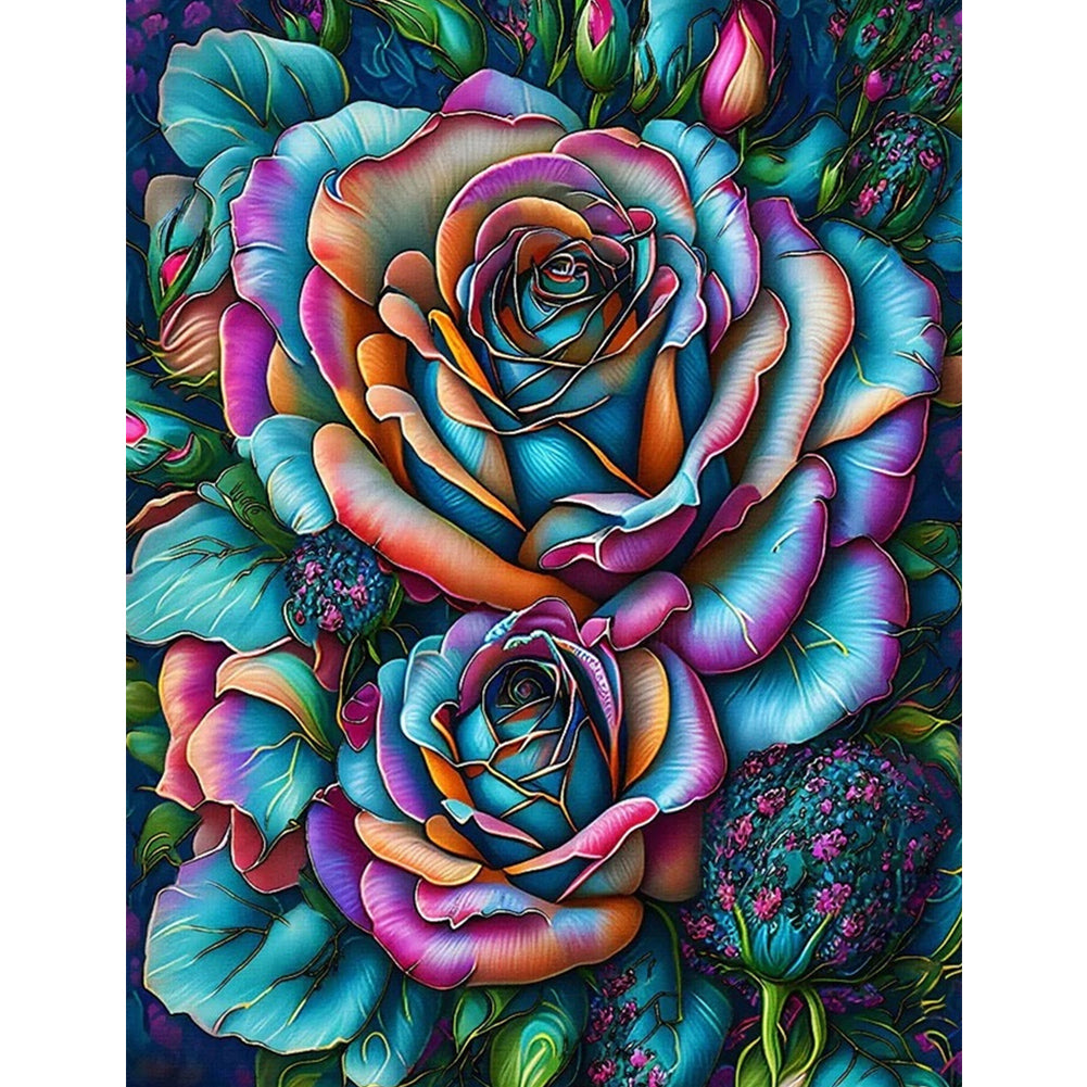 Rose - Full Square Drill Diamond Painting 30*40CM